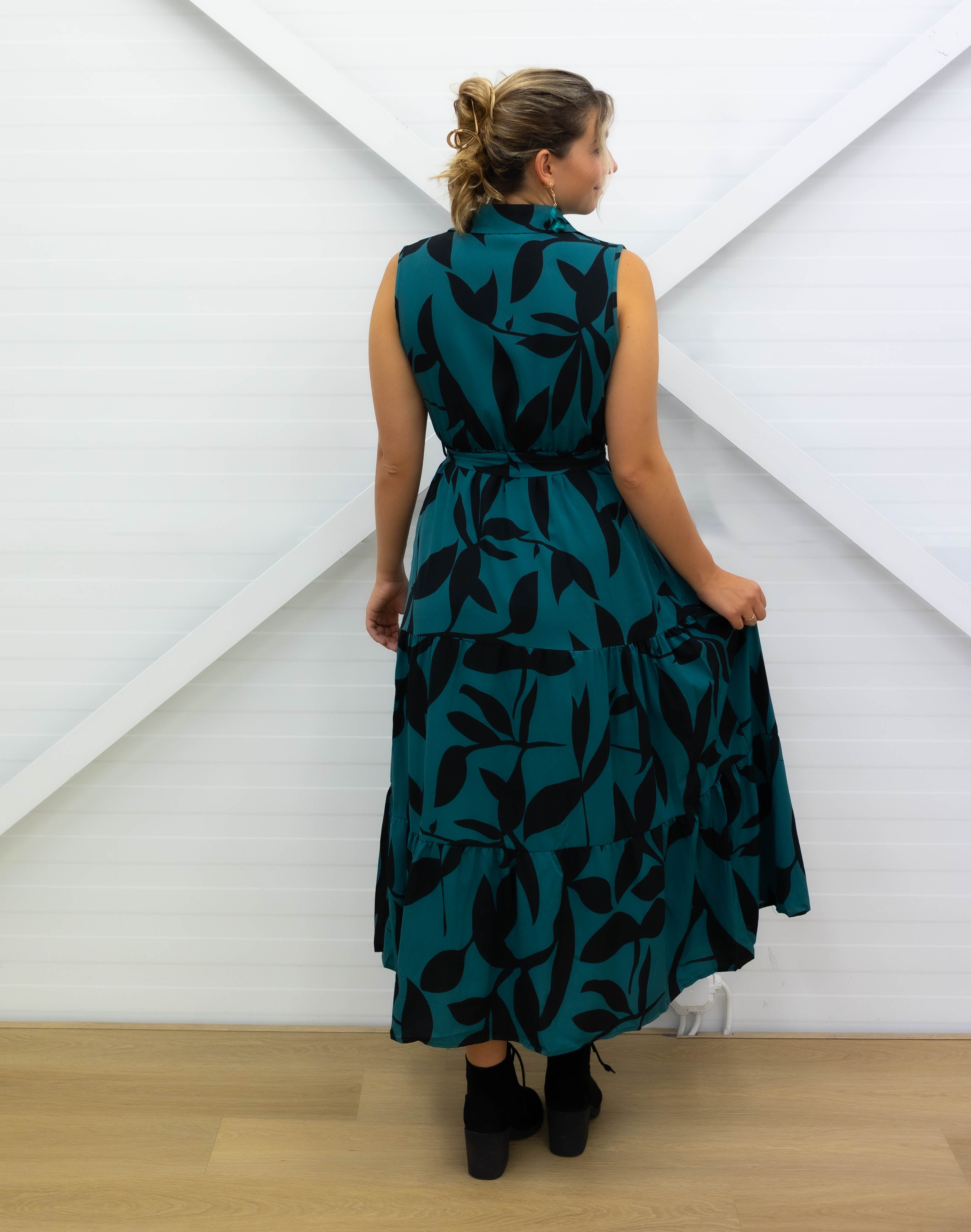 MAXI DRESS - Sleeveless - Green