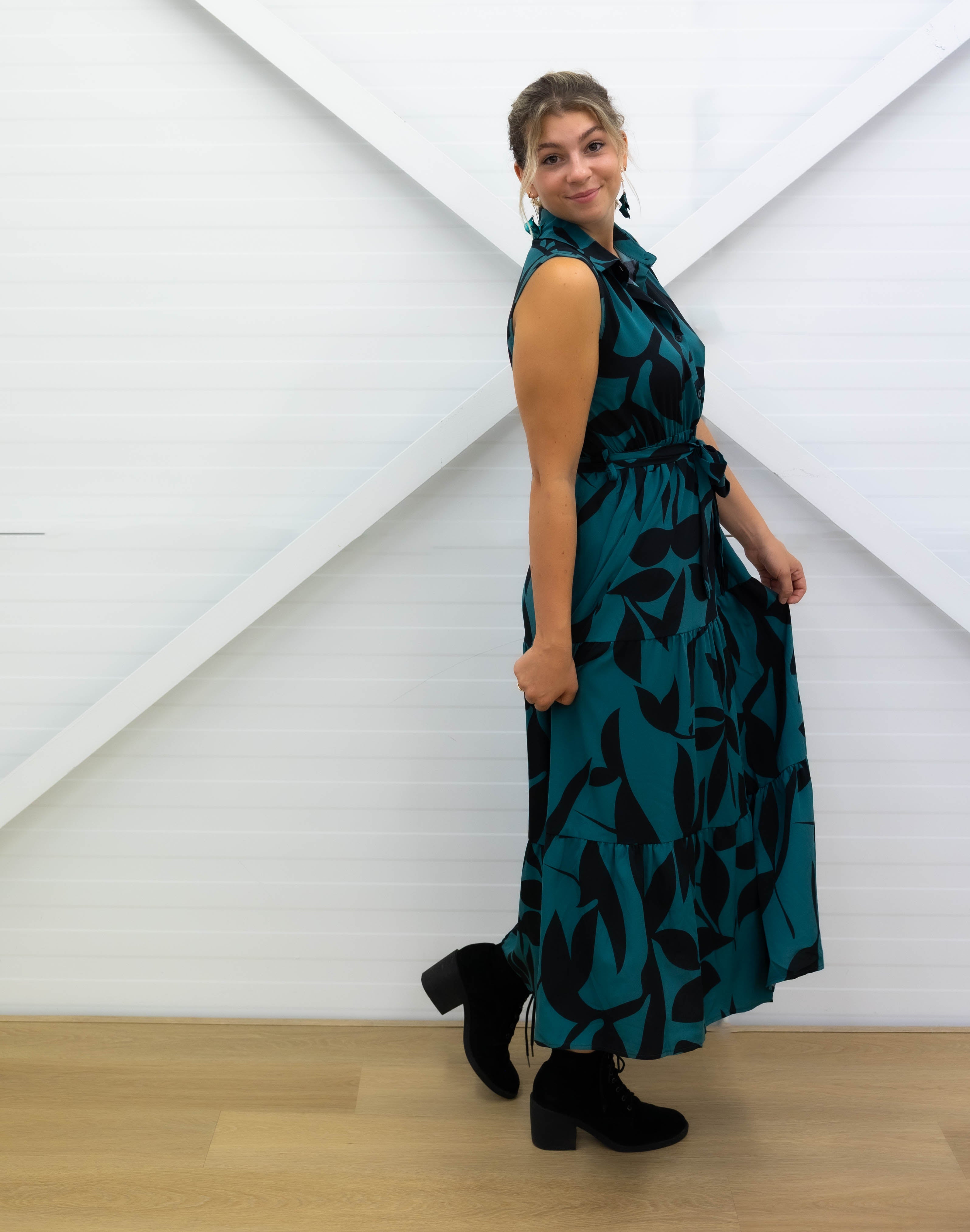 MAXI DRESS - Sleeveless - Green