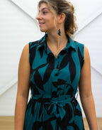 MAXI DRESS - Sleeveless - Green