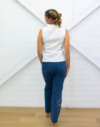 TOP - V-neck - Sleeveless
