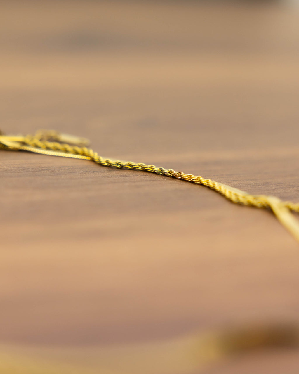 18K GOLD PLATED NECKLACE - Double Layered